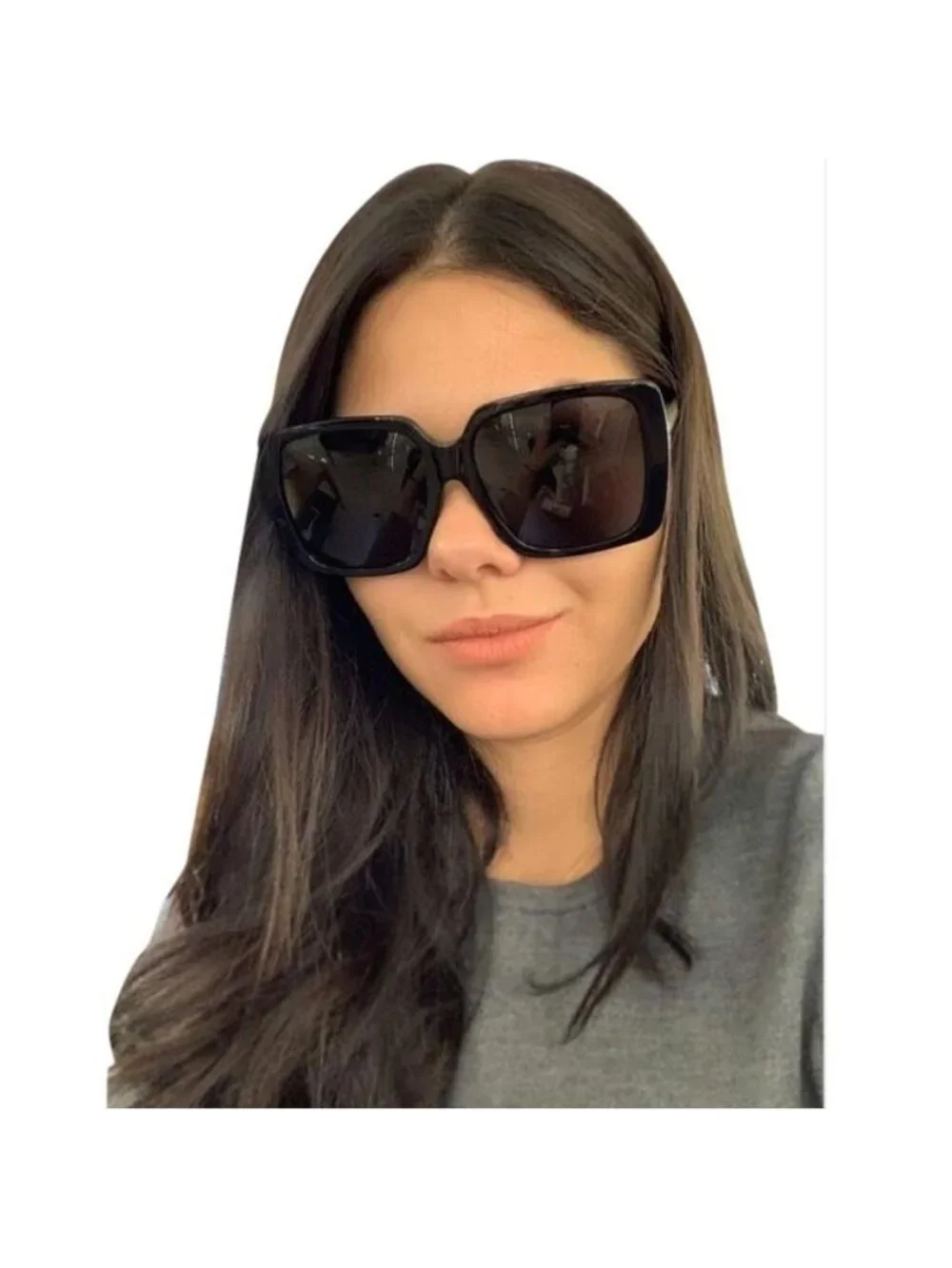 Gucci GG0567SA 004 Women Square Sunglasses - Pink / Brown
